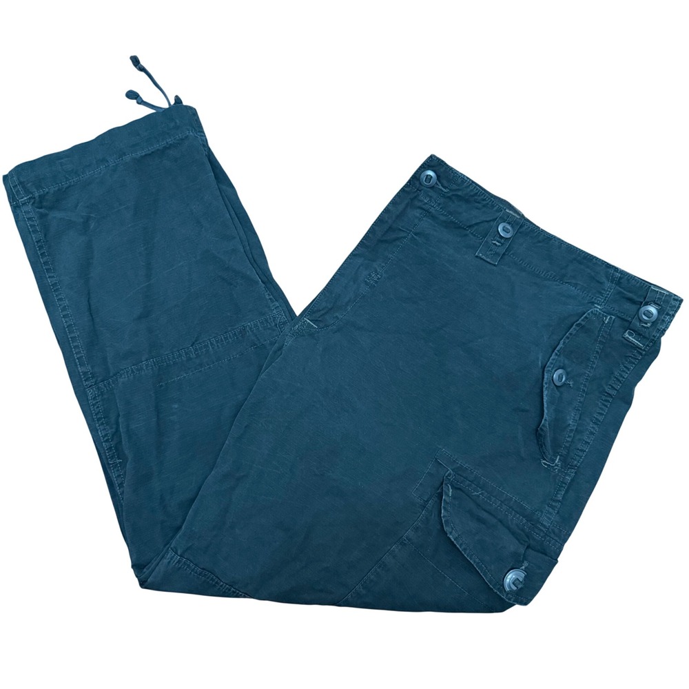 Polo Ralph Lauren Cargo Pants Mens 50x30 Black Combat Trousers Paratrooper Pants